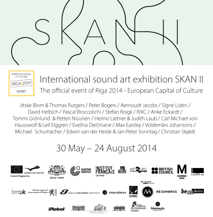 SKAN II international sound art exhibition, riga 2014 european capital of culture
